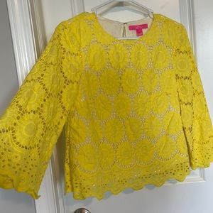 Lilly Pulitzer lace long sleeve top